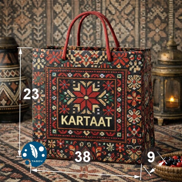 Read more about the article (38x23x9)-اكياس كرتون لمعة نافرة 1000